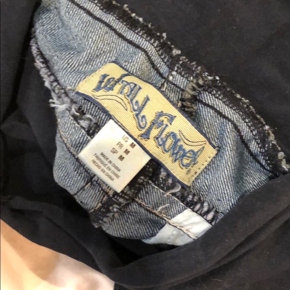 Wide leg jeans soft waist band